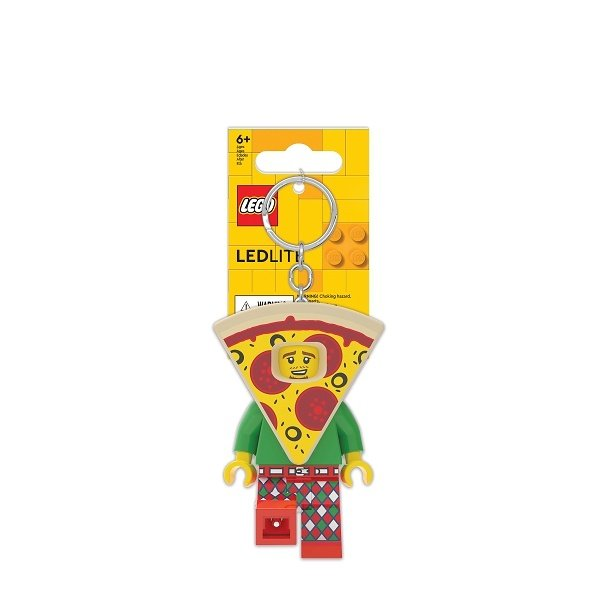 LEGO LGL-KE176H Iconic Pizza figúrka - kľúčenka so svetlom