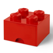 LEGO 4005 Úložný box 4 so šuflíkom (Red)