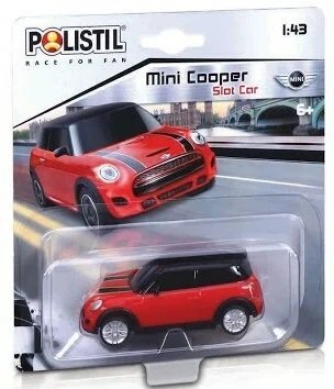 POLISTIL - Mini Cooper Slot Car - Red